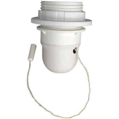 Douille 1/2 fil et baguette E27 TIBELEC, plastique, blanc 60 W