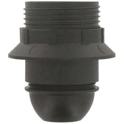 Ebenoid EBE347261 DOUILLE E27 NOIR BAGUE CHEMISE 1/2 FILETEE