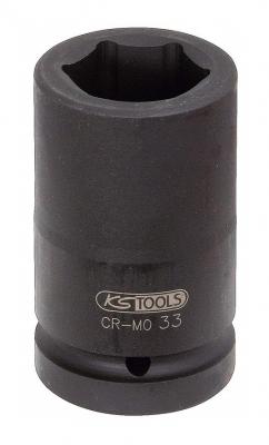 KSTools 515.1824 Douille Longue &agrave; Chocs 6 Pans 1'' 24 mm
