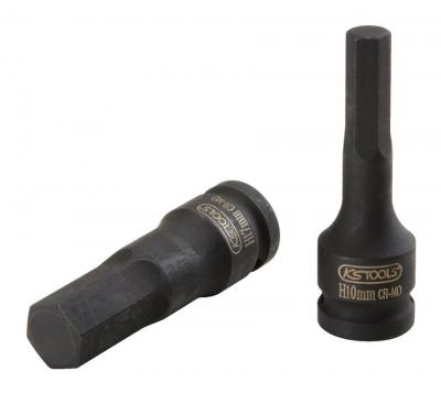 KSTools 911.0932 Douille M&acirc;le &agrave; Chocs 6 Pans 1/2'' L.75 mm 19 mm