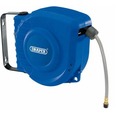 Draper Rah12&nbsp;r&eacute;tractable Bobine de tuyau &agrave; air, Bleu, 12&nbsp;m