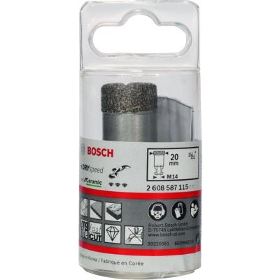 Bosch Dry Speed / 2608587115 For&ecirc;t Diamant&eacute; &agrave; Sec Diam&egrave;tre 20 Mm