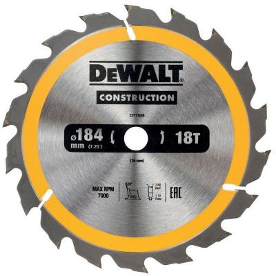 DeWALT Lame de scie circulaire, 184/16 mm, 18 dents - DT1938-QZ