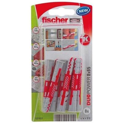 Chevilles DUOPOWER 8x65, 8 pi&egrave;ces Fischer