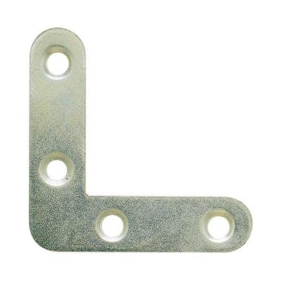 Equerre de ch&acirc;ssis - bout rond - 80 x 16 x 1,5 mm - acier zingu&eacute;