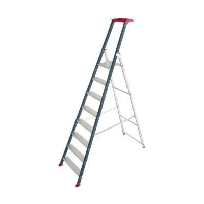 Escalux V22458 Prolux Plus Escabeau Professionnel 8 Marches, Gris