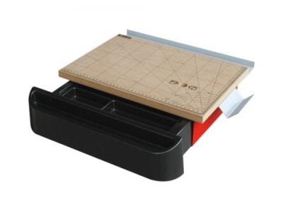 Maxicraft 89605 Etabli portatif starbase pour travaux de pr&eacute;cision-avec tiroir de rangement, Beige