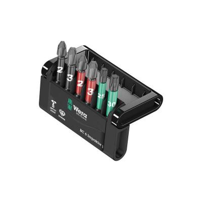 Wera 05073890001 Bit-Check 6 Impacter 1 SB, 6 pi&egrave;ces, Multicolore