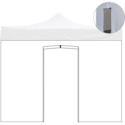 B&acirc;che lat&eacute;rale 2 x 3 m avec porte pour tonnelle 3 x 3 m imperm&eacute;able 9005/4
