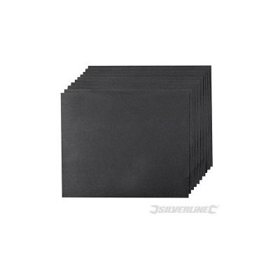 Silverline 959293 10 feuilles abrasives, pon&ccedil;age sec ou humide Grain 240
