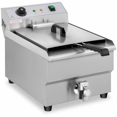 Friteuse &eacute;lectrique professionnelle restaurant 1 x 16 litres robinet de vidange - 230 V 14_0001777 