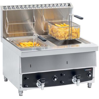 friteuse gaz 2x10l 13000w - cfg102 