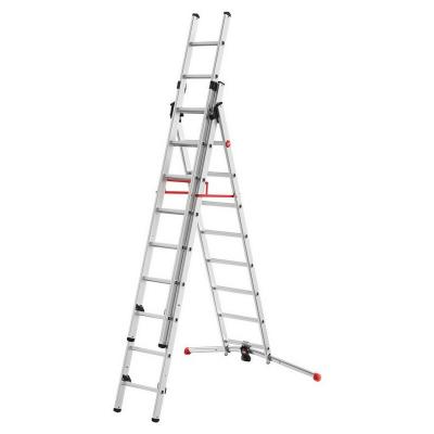 Hailo - Echelle transformable ProfiLot 3 plans 3x9 &eacute;chelons 6m60 alu