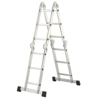 Hailo - Echelle multifonction articul&eacute;e 4 positions avec plateforme