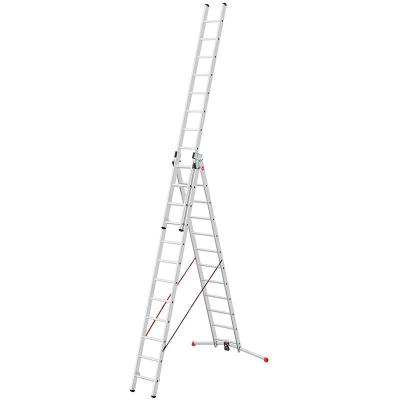 Hailo - Echelle transformable 3 x 12 &eacute;chelons 9 m - ProfiStep Combi