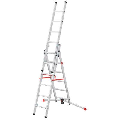 Hailo - Echelle transformable 2 x 6+1 x 5 &eacute;chelons 4,70m - ProfiStep Combi