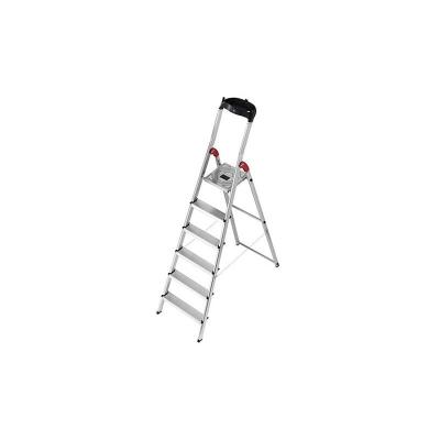Escabeau s&eacute;curis&eacute; pliable en aluminium 6 marches ultra l&eacute;ger Hailo L60