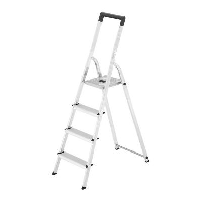 Escabeau HAILO L40 aluminium 4 marches gris 