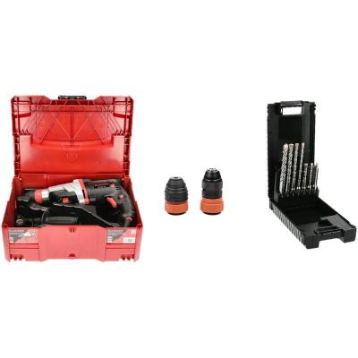 Perforateur burineur PG26 K + coffret 7 forets b&eacute;ton 2 taillants THOR