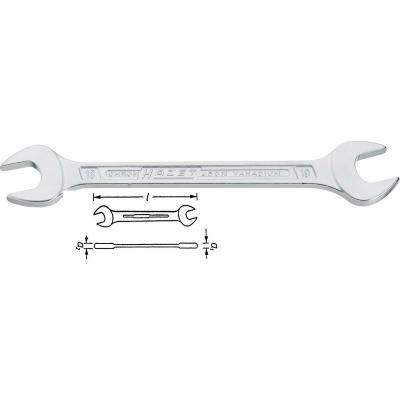 Cl&eacute; &agrave; fourche double DIN3110 10x11mm Hazet 1 pcs