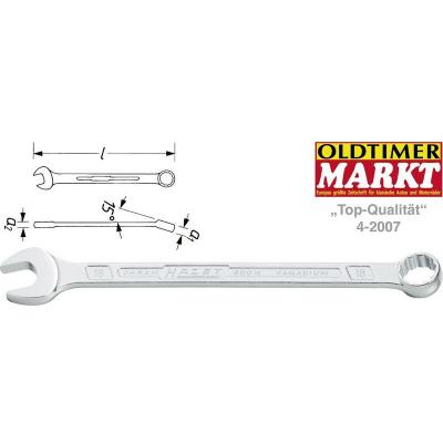 HAZET Cl&eacute; mixte 600N Surplat 7&sup1; mm