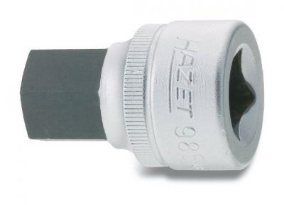 Hazet 985-17 Douille m&acirc;le carr&eacute; creux 12,5 mm/profil &agrave; 6 pans int&eacute;rieurs Taille 17