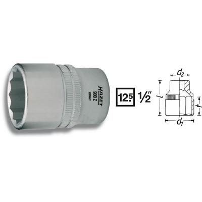 HAZET 900Z-34 Cl&eacute; &agrave; douille DIN3124, ISO2725-1 Acier chrome-vanadium molet&eacute;