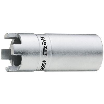 Hazet 4558 Douille &agrave; griffes/carr&eacute; creux 12,5 mm longueur 72 mm