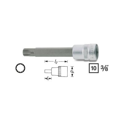 HAZET 8808LG-8 Cl&eacute; &agrave; douille DIN2324, DIN2325 M8 XZN molet&eacute;