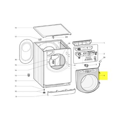 Hublot Complet Aqxgd149s(ex) Pour Lave Linge Ariston - C00270075