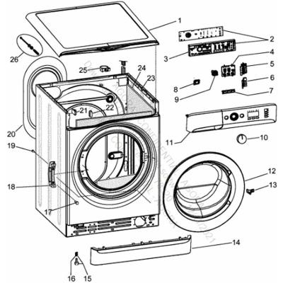Hublot pour lave-linge complet C00630462