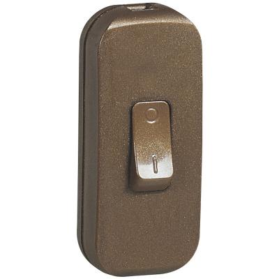 Legrand - Interrupteur &agrave; bascule pour lampe - bipolaire - vieil or
