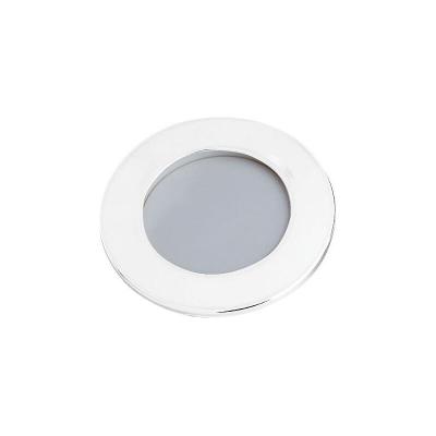 Interrupteur blanc &agrave; encastrer pour meuble - s&eacute;rie spot S1200 et S307