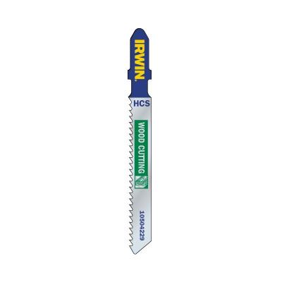 IRWIN Jeu de 5 lames HCS pour scie sauteuse T101B &agrave; bois - 6TPI