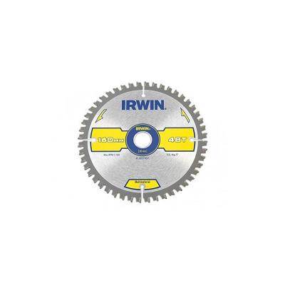 Irwin - multi material circular saw blade 160 x 20MM x 48T tcg/neg