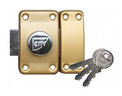 Verrou City 25 &agrave; bouton - Cylindre 45 mm - Sur variure N V03 - 10020452