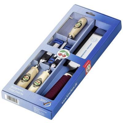Kirschen jeu de 4 ciseaux &agrave; bois 1195sb + scie du japon,en carton DFX-433407