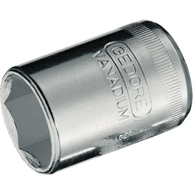 Douille 1/4'', m&eacute;trique, Cote s/plats : 5 mm, Long. 24,7 mm