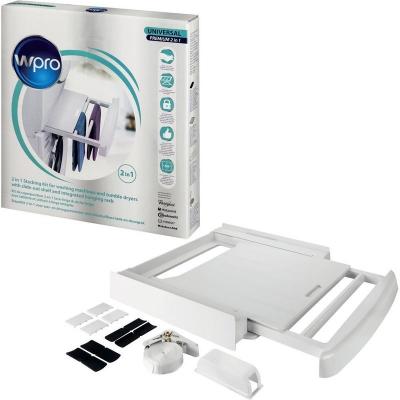 Kit de superposition 2 en 1 avec tablette pour lave-linge & seche-linge