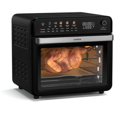 Klarstein friteuse &agrave; air 2200w airfryer 19 programmes accessoires compatibles lave-vaisselle noir