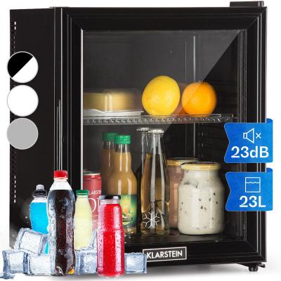 R&eacute;frig&eacute;rateur &agrave; boissons - Klarstein Brooklyn - Compact - Minibar 24 litres 0dB - Noir 
