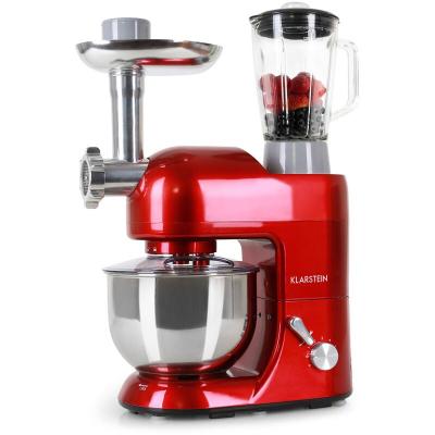 Lucia Rossa Robot de cuisine P&eacute;trin Mixeur Hachoir - rouge