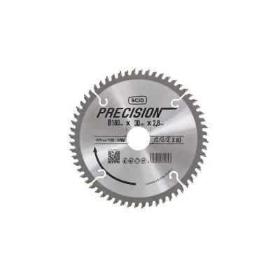 Lame au carbure pour scie circulaire coupe fine &oslash; 180 mm 60 30 2,8