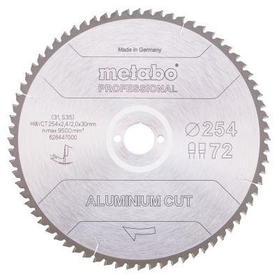 Metabo - lame de scie > 254x30 z72 fz/tz 5&deg;neg - 628447000