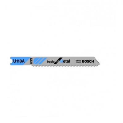 BOSCH Lame de scie sauteuse 80mm HSS - U 118 A Basic for Metal