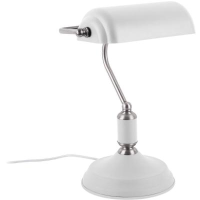 Leitmotiv - Lampe de bureau design Bank - H. 34 cm - Blanc - Bank