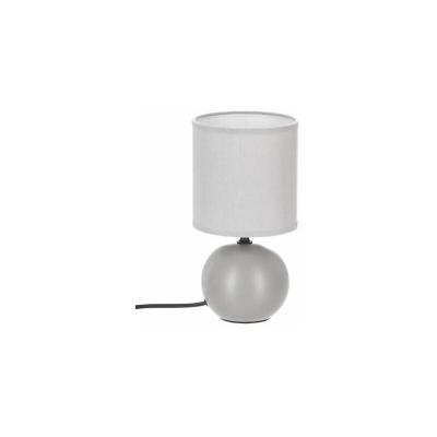 Cr&eacute;ateur d'int&eacute;rieur - Lampe &agrave; Poser C&eacute;ramique Boule 25cm Gris Mat