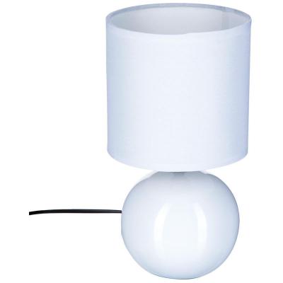 Cr&eacute;ateur d'int&eacute;rieur - Lampe &agrave; Poser C&eacute;ramique Boule 24cm Blanc