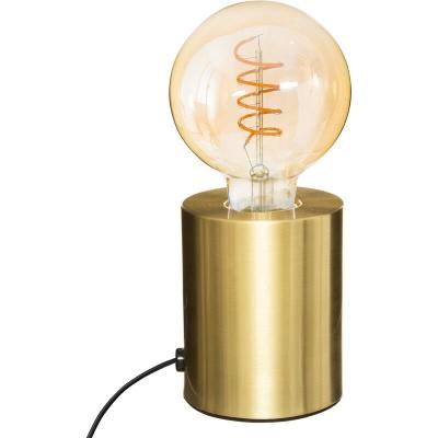 Atmosphera Lampe socle ""Saba"" noire, m&eacute;tal H11 cm