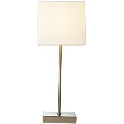Lampe tactile e14 max 40W moderne m&eacute;tal blanc, BRILLIANT Aglae